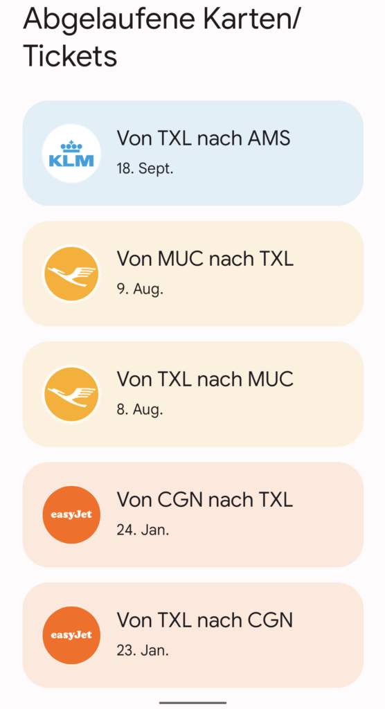 "Oh, guck mal! Wallet kann alle meine Tickets automatisch hinzufügen!" - "Ja, aber nur die alten!" - Danke für nen Scheiß, Google Wallet! / Bild-/Quelle: Google/privat