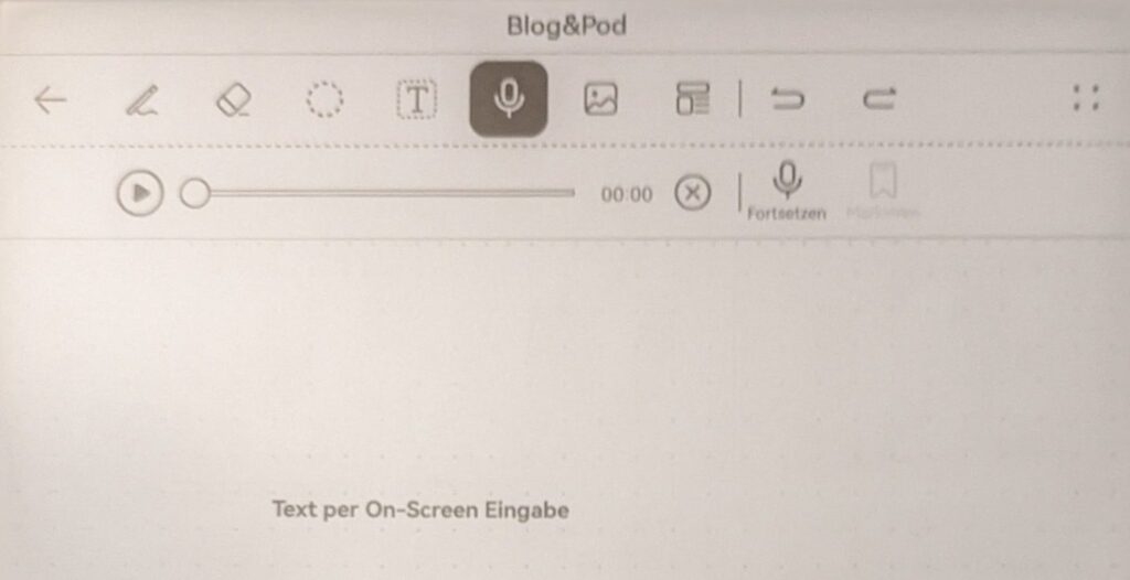 Textwerkzeug und Textrahmen, inkl. Sprachmemo / Bild-/Quelle: privat