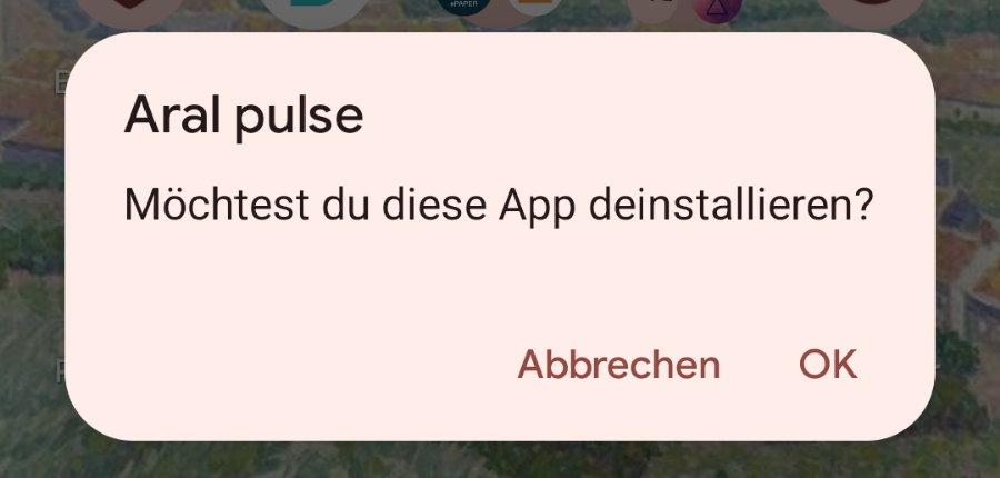 Aral Pulse deinstallieren? Wegen mir aus dem uns bekannten und allen angrenzenden Universen gleich mit. so eine Scheiße! Deinstalliert und aus! / Bild-/Quelle: ibdnhubzs.de